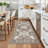 Rug Hallway - Washable Kitchen Vintage Stain Resistant Rugs Indoor Ultra-Thin Soft Floor Mat Non-Slip Rubber Backing Carpet for Bathroom Living Room Bedroom (Beige)-2006336929
