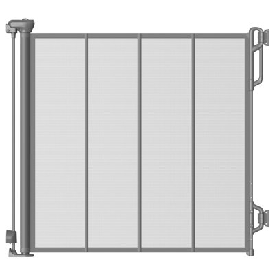 Reinforced Retractable Baby Gate, Mesh Dog Gate, Child Safety Gate For Doorways, Stairs, Hallways, Indoor/Outdoor, Wide Openings -33.5" Tall, Width Up
