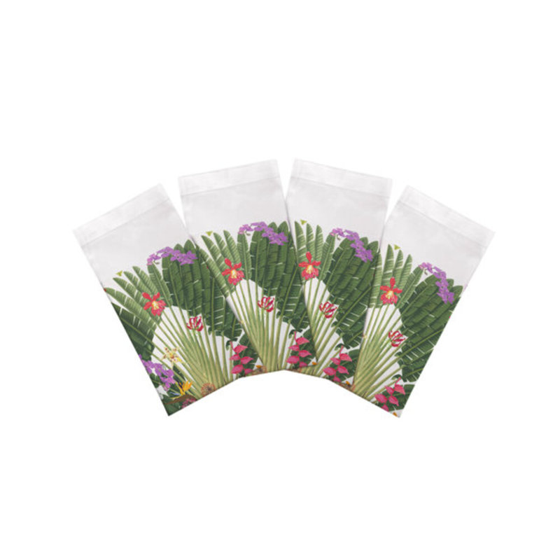 Fantasy Tropical Cotton Sateen Dinner Napkins
