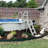 Main Access Above Ground Pool Ladder Steps w/ Pad + 2 Weights + LED Lite