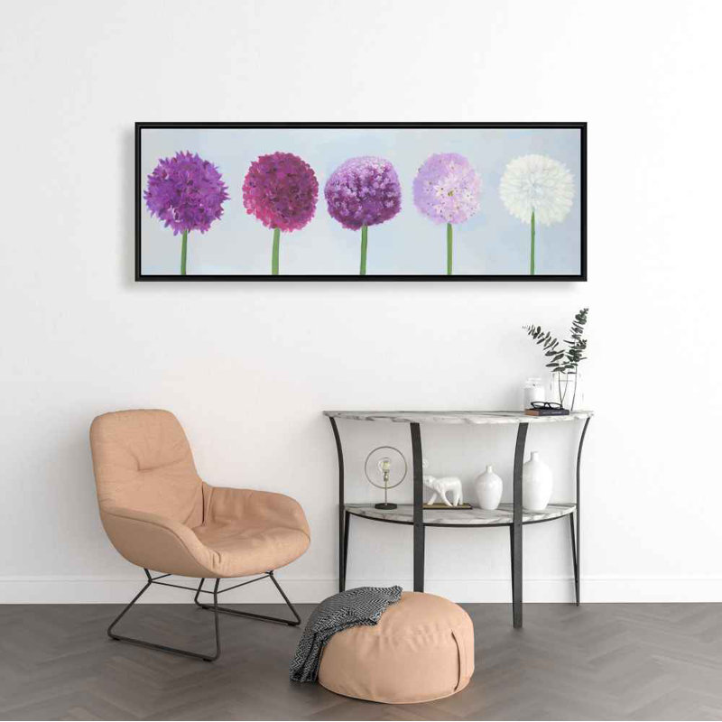 Toile romantique romantique Dahlia Pompon | Art mural Home Decor