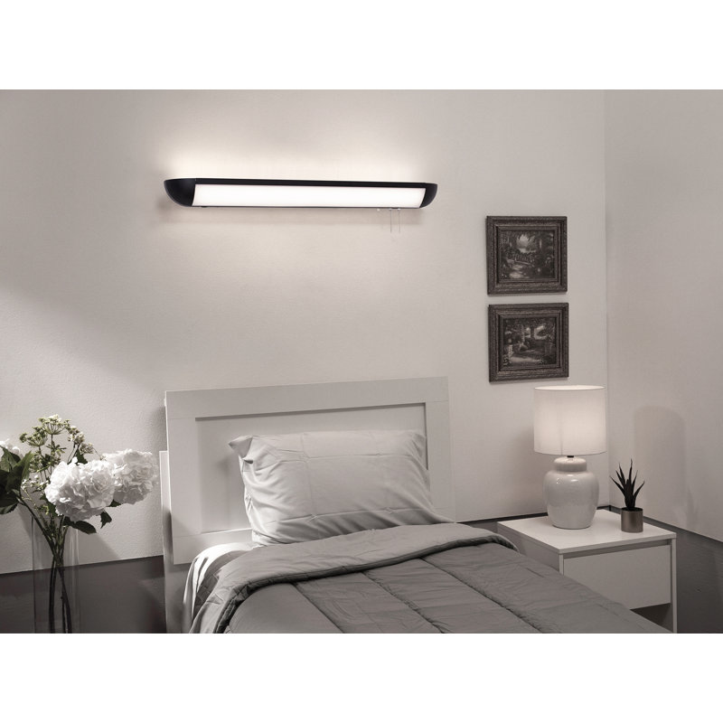 Torrin Acrylic LED Flush Mount, Black