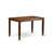 5 Piece Counter Height Dining Table Set Includes a Rectangle Kitchen Table and 4 Faux Leather Dining Chairs, Mahogany