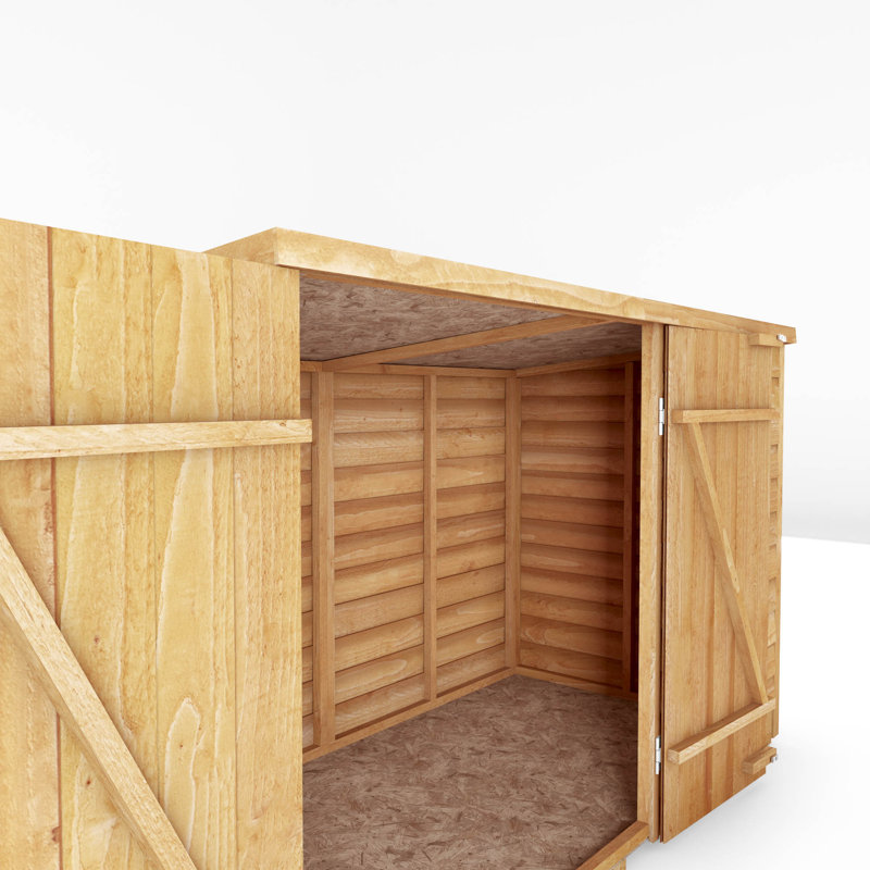 Mercia 3 x 6ft Overlap Pent Bike Store, No