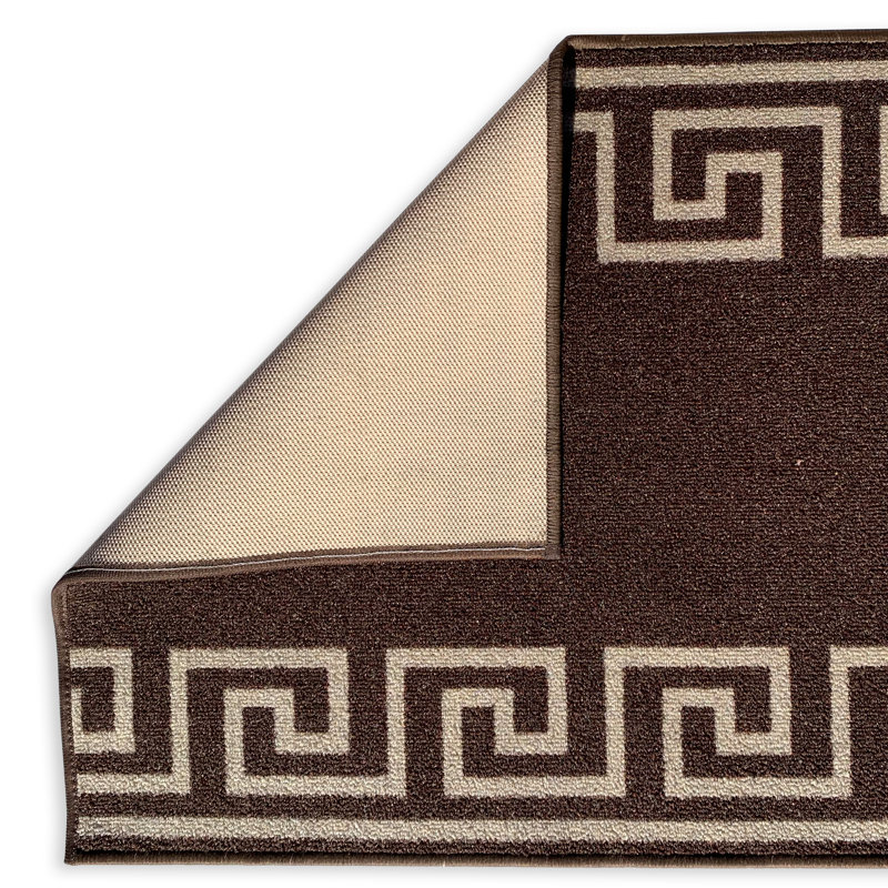Shade Geometric Tufted Brown/Ivory Area Rug, Runner 2'2'' x 8'