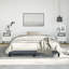 Structure de lit Structure de lit luxueuse en contreplaqué de velours gris foncé-1312752730