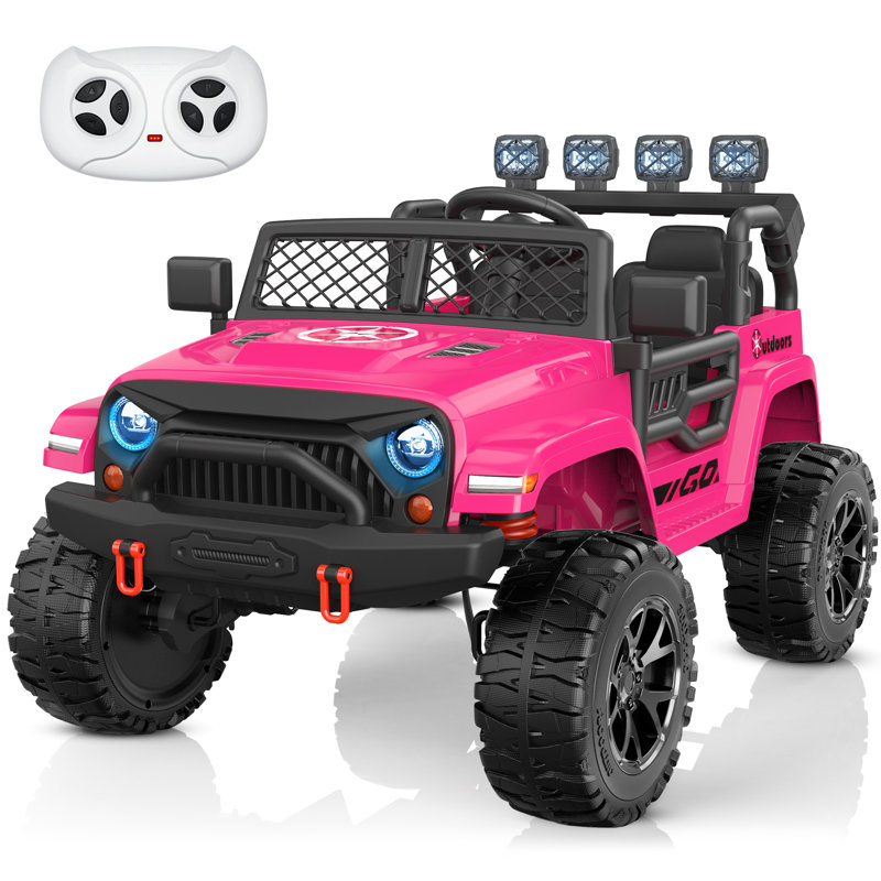 Pink 24V Ride-On Truck with Remote Control