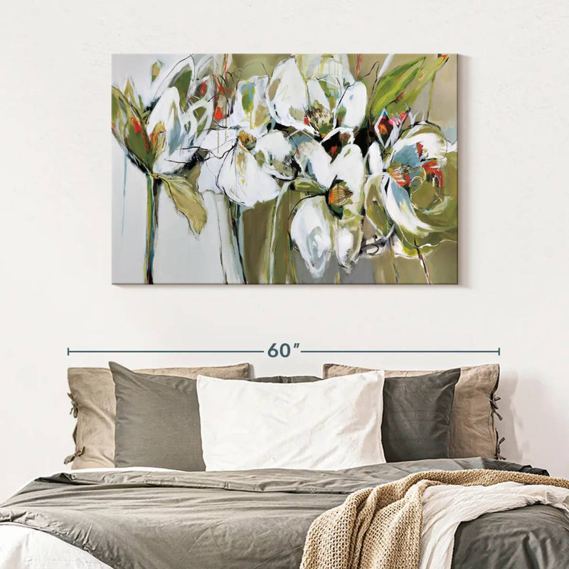 Avery Abstract Spring Blooms, 32'' H x 48'' W
