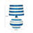 Catharine Positano Striped Papier Mache Table Lamp-272334904