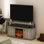 Meuble télé avec foyer électrique Beitske