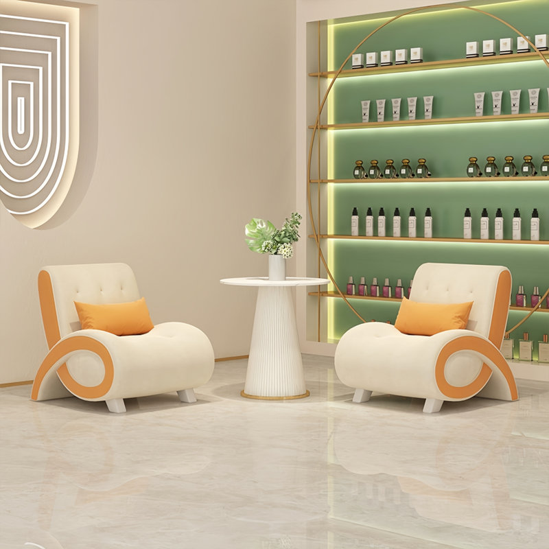 Gecenia, Orange / blanc cassé