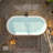 67'' X 31.5'' Acrylic Freestanding Flatbottom Double Ended Soaking Bathtub, Gloss White