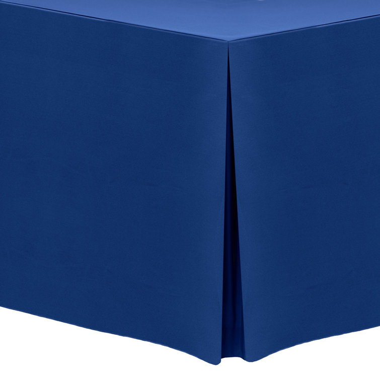 Ultimate Textile Fitted Polyester Tablecloth Rectangular Tables