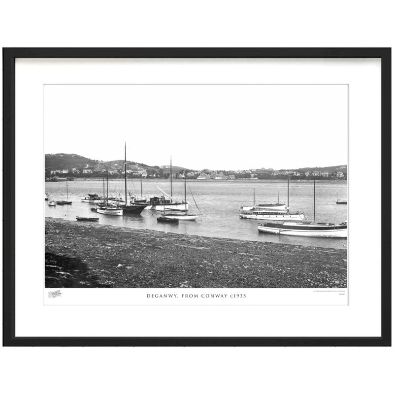 Deganwy, From Conway C1935 - Single Picture Frame Print, 40cm H x 50cm W x 2.3cm D
