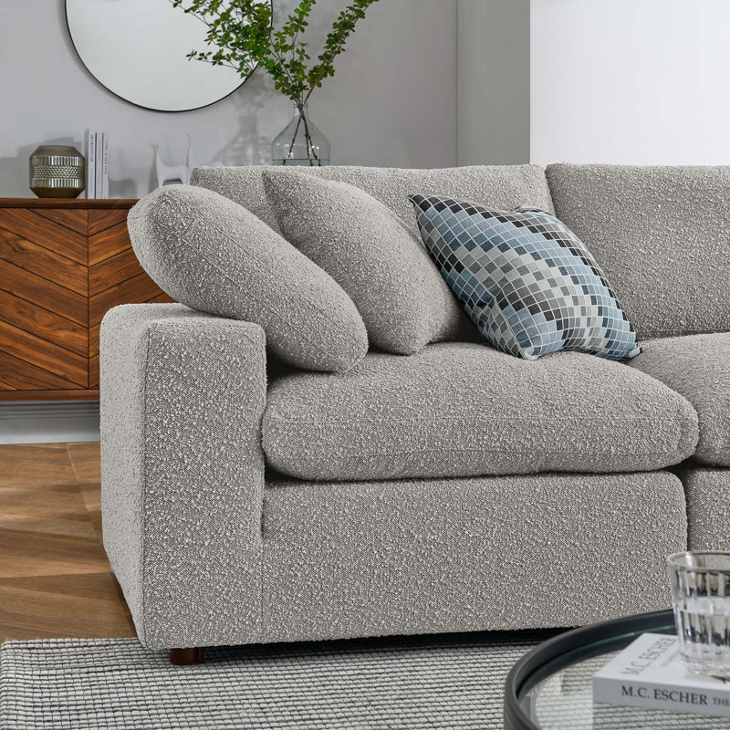 Canapé modulaire 5 pièces Commix, Gris clair