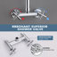 Ensembles de douche à fixation murale 48-1 / 2 po H-123298406