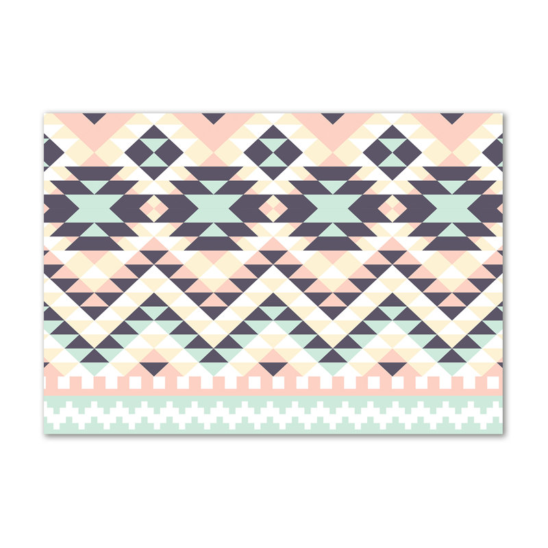 Ethnic Background - Wrapped Canvas Print