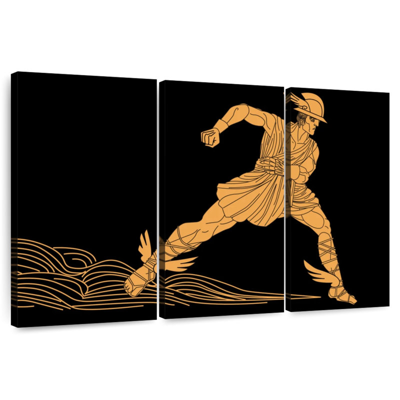 Leisha Greek Hermes, 42" H x 65" W