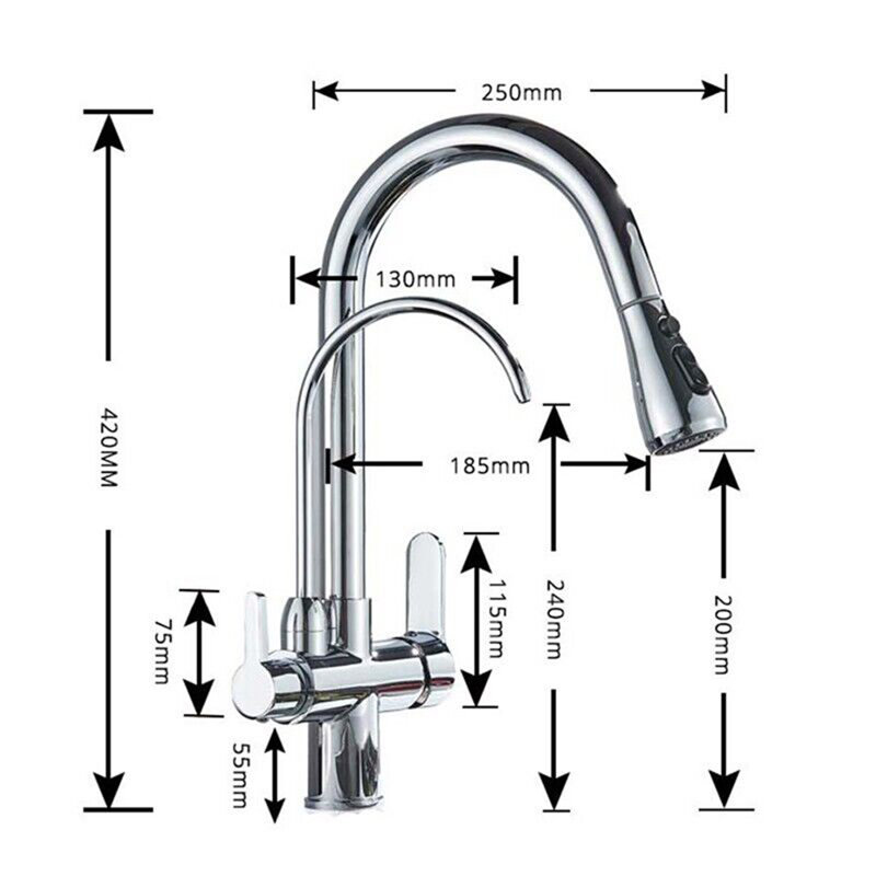 Belfry Kitchen Wilburg Pull Out Kitchen Faucet