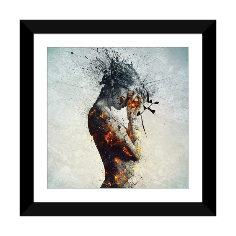 «Delibération» par Mario Sanchez Nevado - reproduction sur toile, Papier dans un cadre photo, H 16 po x l 16 po, Noir