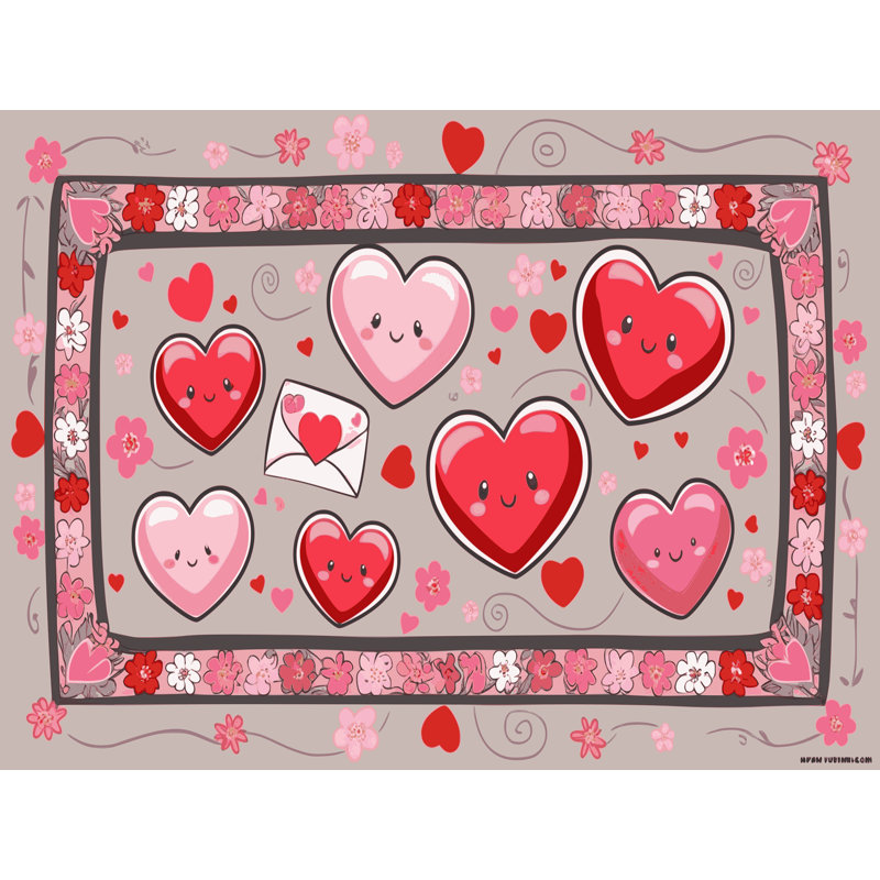 Tapis de Noël East Urban Home, Rectangle 5 pi x 7 pi