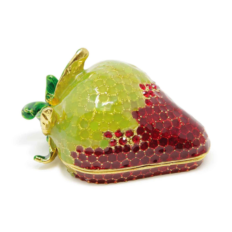 Boîte à bijoux fraise