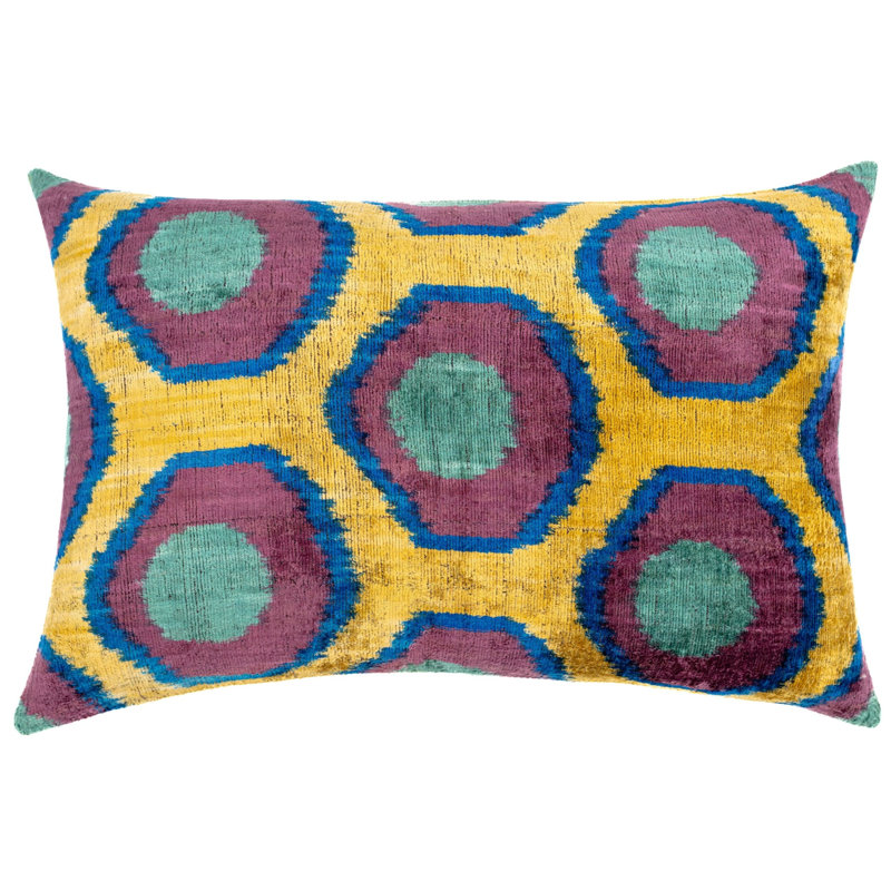 Geometric Velvet Throw Pillow