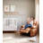 37.4" Electric Power Recliner with Heat and Massage, Rocking Recliner Chair 22" Seat with Cup Holders-1876577142