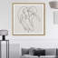 People and Portraits Contour Kiss Couples - Peinture sur toile-50590180-50590178