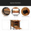 Table d'appoint Traditional Shaker avec rangement dissimulé