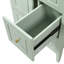 Meuble-lavabo de 24 po avec lavabo, une armoire avec porte à fermeture en douceur, 3 tiroirs à fermeture en douceur, poignées en métal rétro