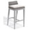 Argento 31.5" Powder Coated Aluminum Patio Bar Stool with Cushion