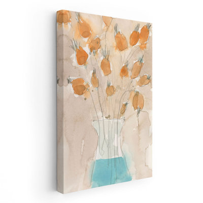 «Poppy Vase I», reproduction d'art sur toile