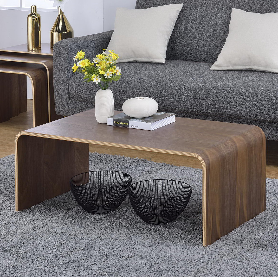 Trisler Coffee Table, Walnut