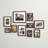 Augie Bronze Beveled Picture Frame with Mat