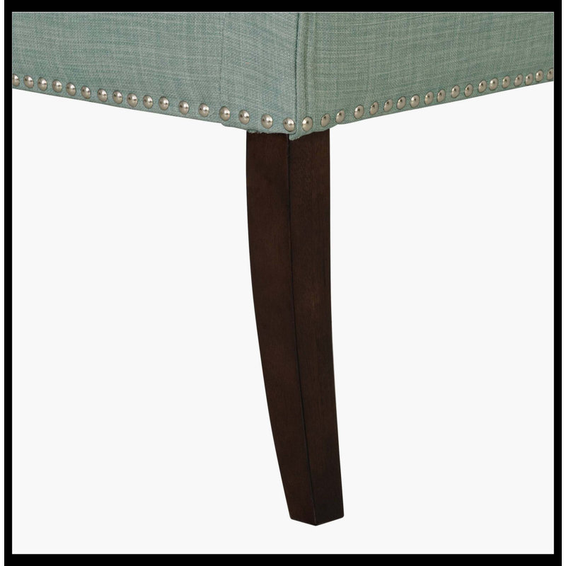 Welburn Upholstered Bench Teal, Teal