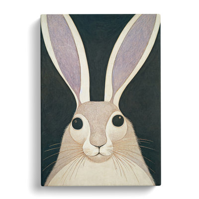 Vintage Hare Art No.2 - Wrapped Canvas Print