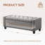 Polyester Upholstered Storage Bench-562783954
