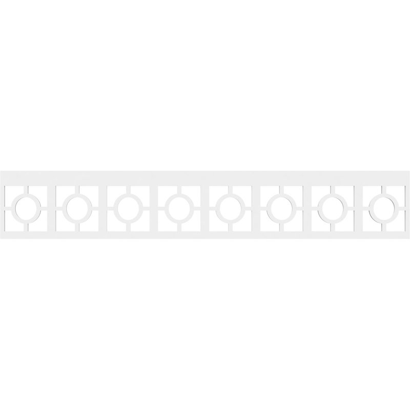 Koroluck Architectural Grade PVC Running Trim, 8" H x 48" W x 0.63" D