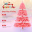 Arbre de Noël rose en flocage artificiel en PVC-137626719