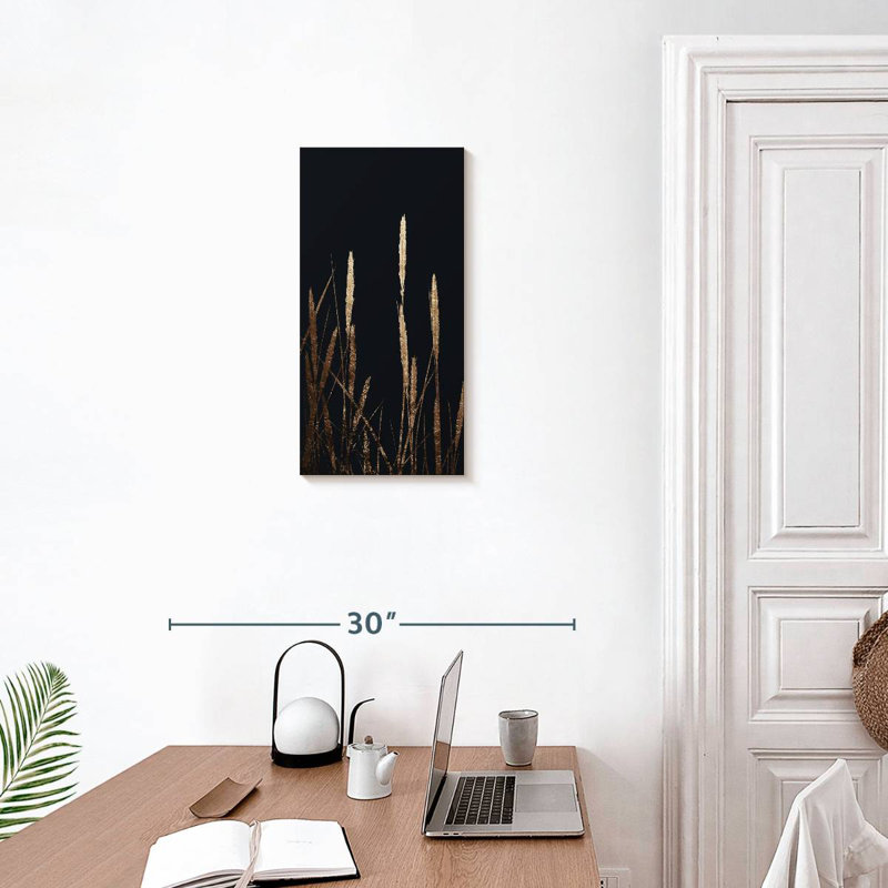 Golden Fields In The Dark, 24" H x 12" W