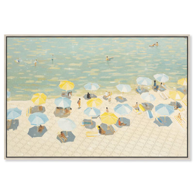 «Relaxed Beach Vacay», art mural Glam Beach par Art Remedy