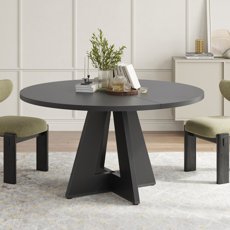 Round Dining Table, Black