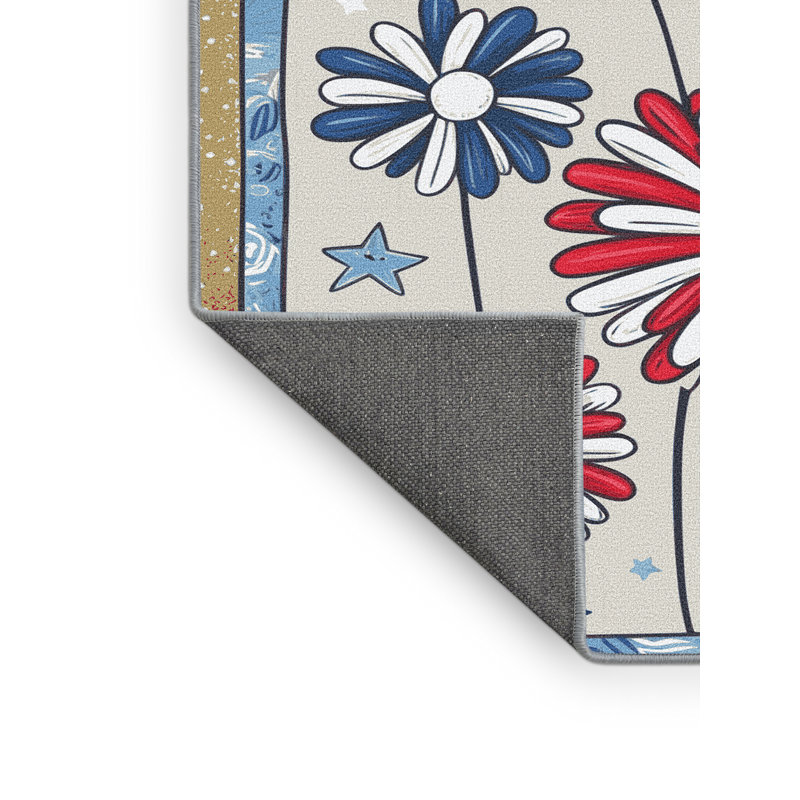 Tapis vacances des fêtes The Holiday Aisle®, Rectangulaire 2 pi x 3 pi