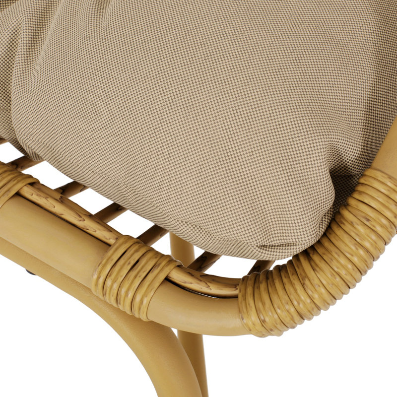 Fauteuil à œufs 1 personne Demeshia, Beige