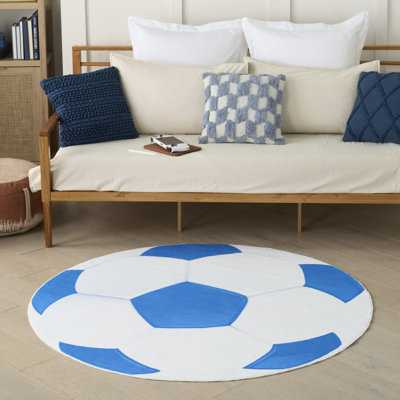 Tapis d'intérieur rond lavable à la machine Zoomie Armita 5 pi x Zoomie