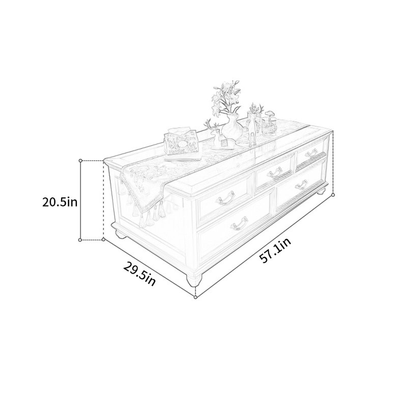 Table basse American Minimalist Style