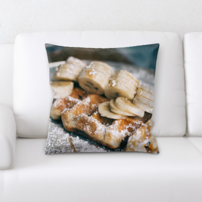 Appetizing Microsuede Reversible Throw Pillow