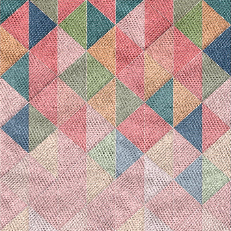 Geometric Indoor Rug, Square 7'