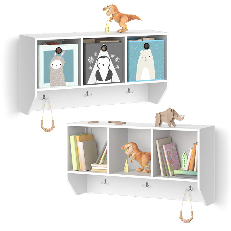 Emmert 56cm H X 107.2cm W Floating Shelf Kids Bookcase